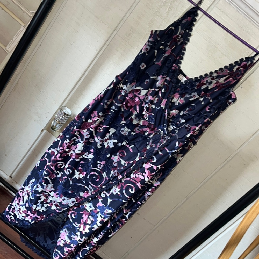 Faux Velvet Romper Dress
